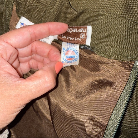 Vintage Weathervane Olive Green Women's Skirt Size 14 Made in USA - Picture 7 of 10